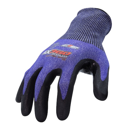 212 Performance AX360 Seamless Nitrile-dipped Cut Resistant Dotted Grip Gloves (EN Level 3), X-Large AXDGC3-03-011